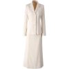 Women Elegant Office and Business Suit Long-Sleeved Single Breasted Tops Straight Skirt 2 Piece Set