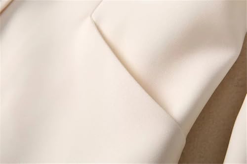 Women Elegant Office and Business Suit Long-Sleeved Single Breasted Tops Straight Skirt 2 Piece Set