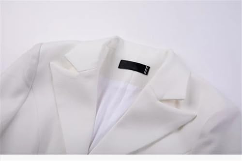Women Elegant Office Skirt Set Temperament Slim Fit Monochromatic Single Breasted Blazer Suits Fashion Two Piece Set