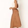 Women's Nellie Satin Midi Skirt
