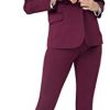 Women's Business Blazer Pant Suit Set for Work