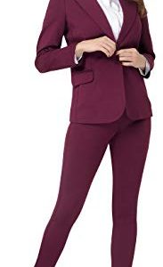 Women's Business Blazer Pant Suit Set for Work