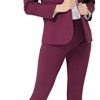Women's Business Blazer Pant Suit Set for Work