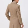 Women's Trench Coats Single Breasted Long Outerwear Winter Coat