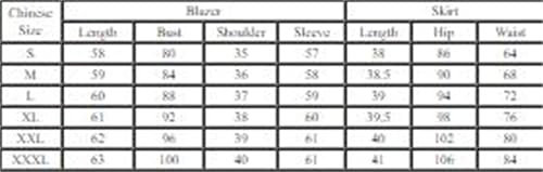 Women Formal Office Business Blazers Skirt Set Professional Work Wear Career Two Piece Lady Suit