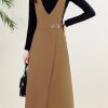 Sweater, Strap Skirt Suit for Womens Spring and Autumn Style Slim Commuting Vest Dress twopiece Set