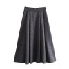 Women's Winter Slim Commuter Lapel Single Breasted Suit Jacket High Waist Skirt Set