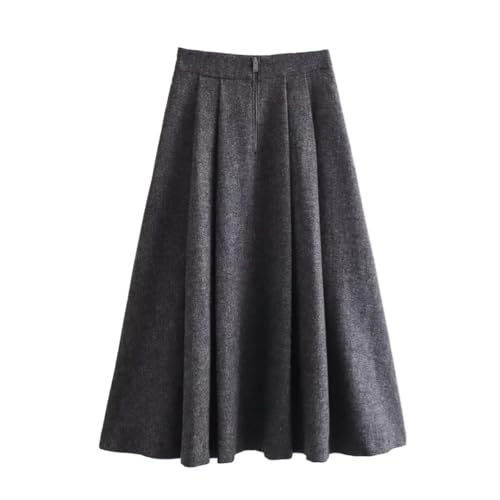 Women's Winter Slim Commuter Lapel Single Breasted Suit Jacket High Waist Skirt Set