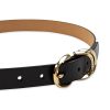 Women's Metal Loop Skinny Dress Belt