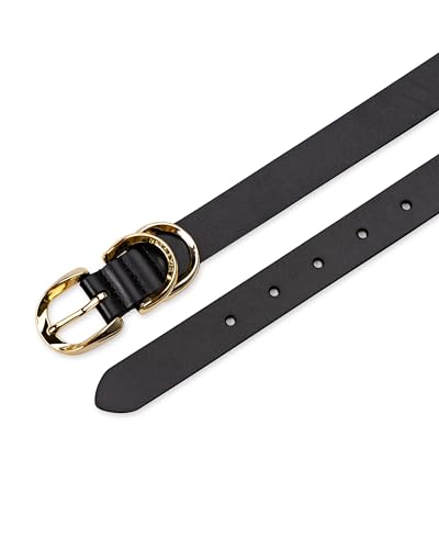 Women's Metal Loop Skinny Dress Belt