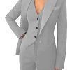 Women Pantsuits Wedding Tuxedos Party Wear Suits Formal Business Suits Silver