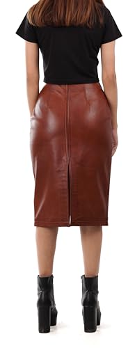 Real Leather Skirts for Women - Trendy Casual Womens Leather Skirt Fashionable