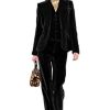 Velvet Suit Women 3 Piece Office Work Business Suit Office Lady Blazer&Pants&Vest Wedding Party Suit