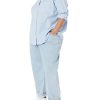 Women's Long Sleeve Button Down Stretch Oxford Shirt (Available in Plus Size)