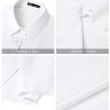 Womens Button Down Shirts Stretch Wrinkle Free Formal Short Sleeve Dress Shirt Summer Work Blouses Business Casual Tops