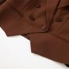 Women Elegant Commuter Suit Notched Long-Sleeved Appliques Tops Flounced Edge Skirt 2 Piece Set