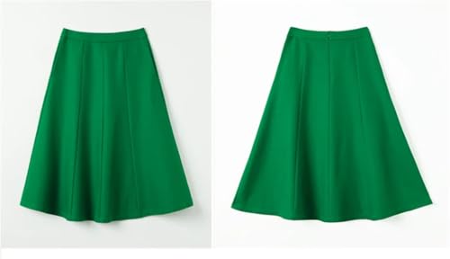 Women Spring Skirt Sets Solid Long Sleeve Lapel Collar Short Coat Big Swing A-Line Skirt 2 Piece Suits