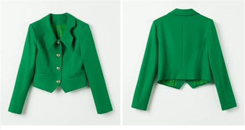 Women Spring Skirt Sets Solid Long Sleeve Lapel Collar Short Coat Big Swing A-Line Skirt 2 Piece Suits