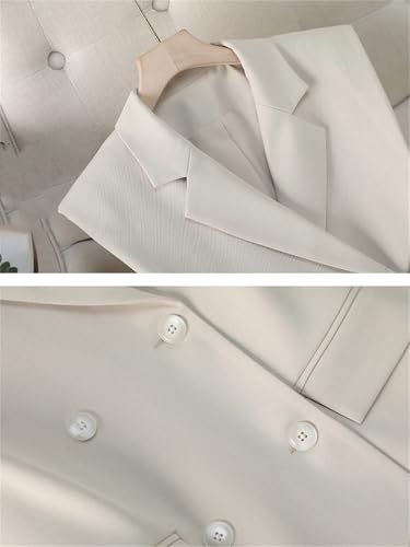 Women 2 Piece Blazer Outfits Sleeveless Blazer Vest Trouser Two Pieces Set Office Work Wear