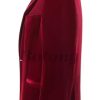 3 PC Womens Velvet Pant Suit - Peak Lapel Business Blazer Vest Pants for Prom Office Work