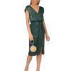 Women's Foil Woven Midi Dress