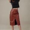 Real Leather Skirts for Women - Trendy Casual Womens Leather Skirt Fashionable