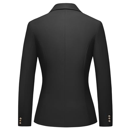 Women's 2 Piece Business Suit Double Breasted Blazer and Pants Work Suit Set