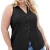 Women's Plus Size Vest - Yazmin