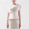 Women's Skirt Suit Summer French White Sleeveless Top Classic Casual Skirt 2 Piece Set for women