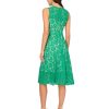 Women's Lace Midi Flounce Dress