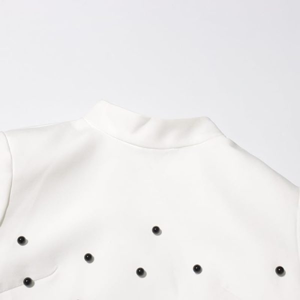 Women's Skirt Suit Spring Autumn Cropped Stand Collar Long Sleeve Top Slim Fit Skirt 2 Piece Set