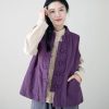 suit women's Chinese style quilted vest autumn and winter buckle thickened waistcoat cotton-padded jacket