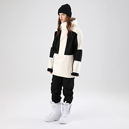 Women Ski Jacket and Pants Set Couples Windproof Ski Suits Mens Waterproof Two Piece Snowsuits for Winter Sports