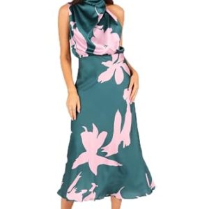 Women's Anabelle Halter Neck Midi Dress
