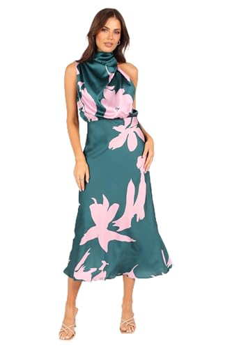 Women's Anabelle Halter Neck Midi Dress