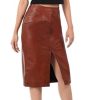 Real Leather Skirts for Women - Trendy Casual Womens Leather Skirt Fashionable