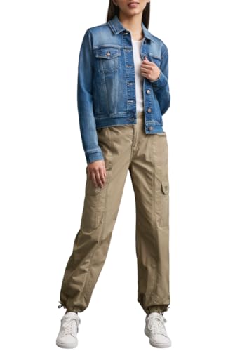 Women's Denim Fashionable Cropped Jeans Jacket