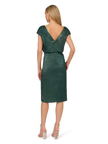 Women's Foil Woven Midi Dress