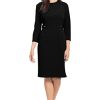 Women's Work Office Business Sheath Dress with Button Waist Detail