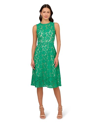 Women's Lace Midi Flounce Dress