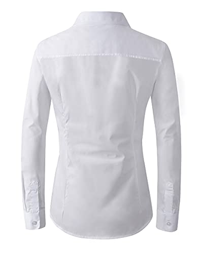 Womens Dress Shirts Long Sleeve Button Down Shirt Work Wear