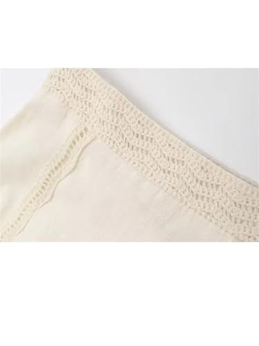31y5R5gweEL.jpg Women's 2-Piece Set Sleeveless Single-Breasted Top+Hollow High Street Lace Crochet Skirt