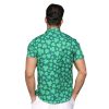 Mens St. Patrick's Day Shirt Hawaiian Shirts for Women Irish Clover Printed Casual Short Sleeve Button Beach Top Costume