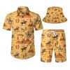 Western Cowboy Hawaiian Shirts and Shorts Set for Men - Funny 1-S