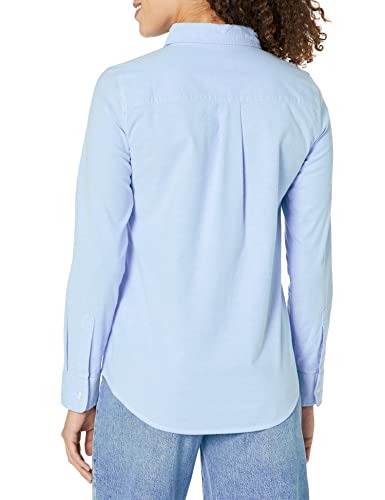 Women's Long Sleeve Button Down Stretch Oxford Shirt (Available in Plus Size)