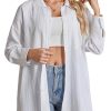 Womens Button Down Shirts Oversize Casual Boyfriend Long Sleeve Button Up Shirt Women Plus Size Blouses Tops with Pocket