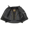 MPL2775 Black Armored Textile Motorcycle Jacket for Women - All Season Jacket w/Removable Liner