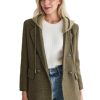 2025 Women's Spring Hooded Blazer Jacket Double-Breasted Oversize Loose Fully-Lined Work Office Suit with Pockets