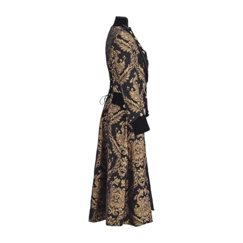 41CS5u3M-DL.jpg Women's Renaissance Gothic Coat Medieval Pirate Steampunk Vest Jacket Victorian Tailcoat Frock Coat