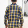 Men's Casual Plaid Flannel Long Sleeve Button Down Shirt
